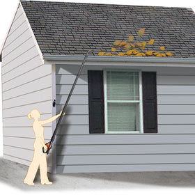WORX gutter cleaning kit adapter seals tightly for improved airflow.