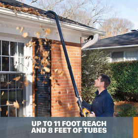 WORX GutterPro compatible blowers show easy integration with WORX vacuums.