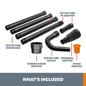 WORX GutterPro in use demonstrates ground-based gutter cleaning.
