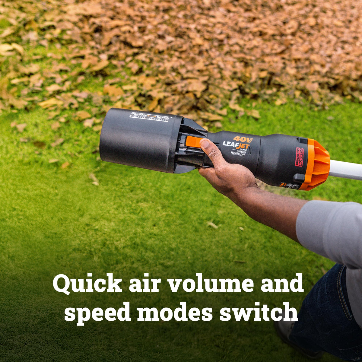 WORX Leafjet weighs 3.31 lbs for comfortable one-handed use