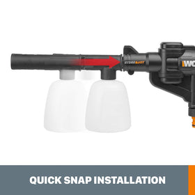WORX compatibility with long and short lances for versatility.