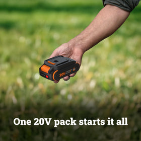 One-handed operation for efficient pruning tasks with WORX mini chainsaw