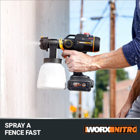 WORX NITRO 34 oz capacity reduces refills during projects.