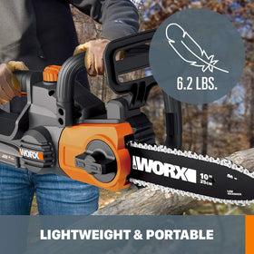 WORX oil tank level indicator to track lubrication