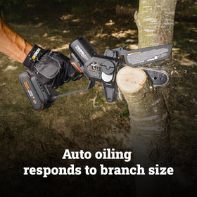 WORX Power Share battery with multiple-tool runtime compatibility.