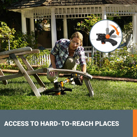 WORX Turbine blower delivers quiet, powerful debris removal.