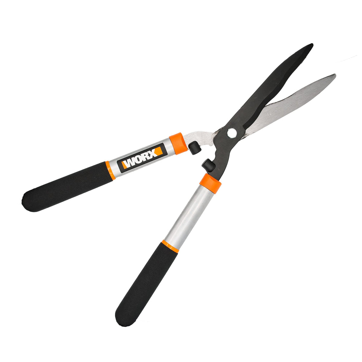 WORX WG062 hedge shears with a 9-inch steel blade for precise trimming