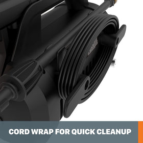 WORX WG602 40-degree nozzle for gentler cleaning on siding and vehicles