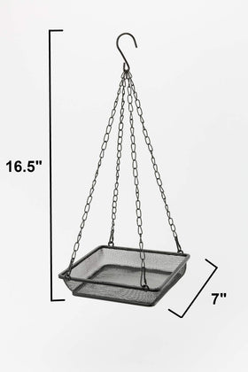 WOSIBO hanging feeder side view highlights easy hanging and stable perch