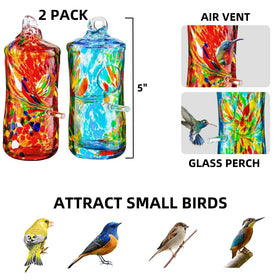WOSIBO hanging hummingbird house with rope shows easy outdoor setup