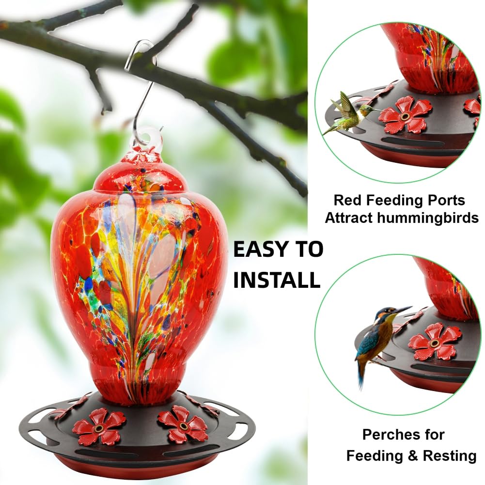 Leakproof gasket keeps nectar contained and reduces spills.