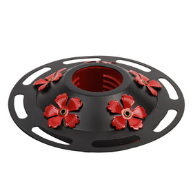 WOSIBO replacement bottom base with red plastic bottom for easy hummingbird feeding.