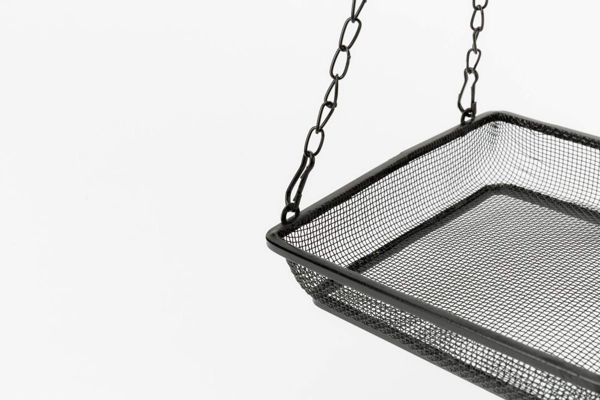 WOSIBO metal mesh seed tray close up shows rust-free construction