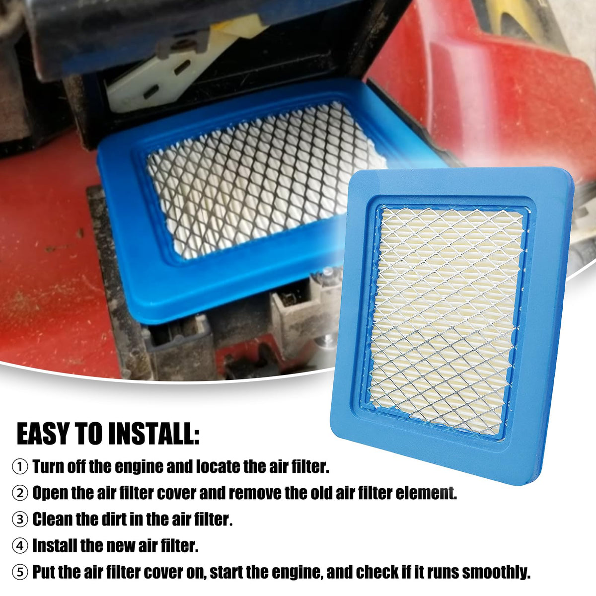 WOTIAN 2-pack air filter packaging ready for installation.