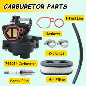 WOTIAN 799584 carburetor kit installation diagram helps fit quickly