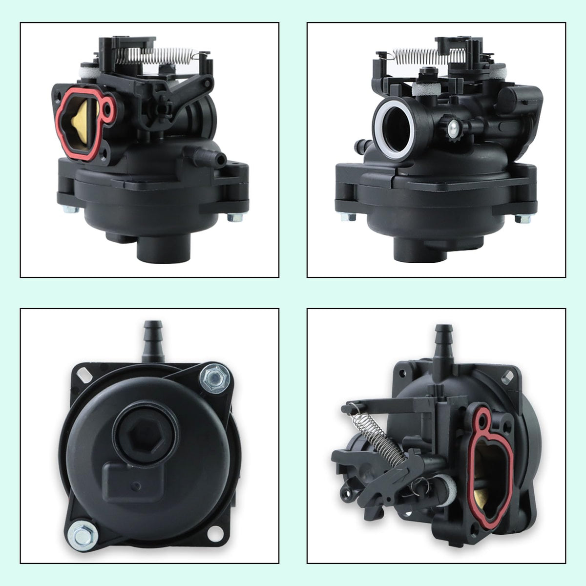 WOTIAN 799584 carburetor kit on lawnmower demonstrates seamless compatibility