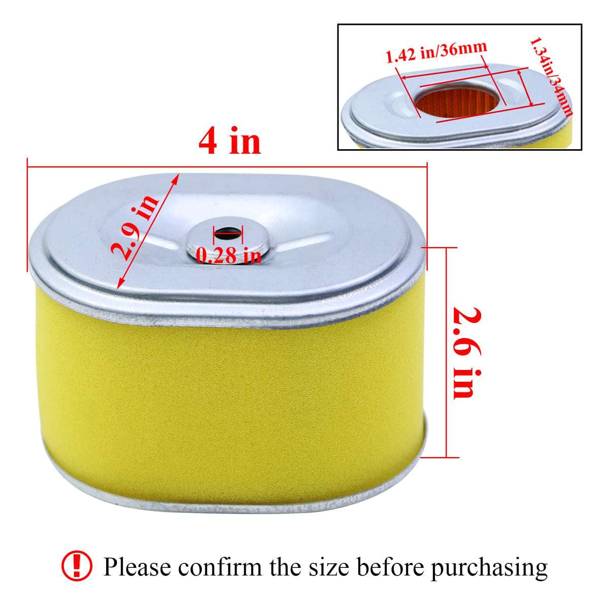 WOTIAN air filter for Honda GX200 assembly showing four-layer design protects engine.