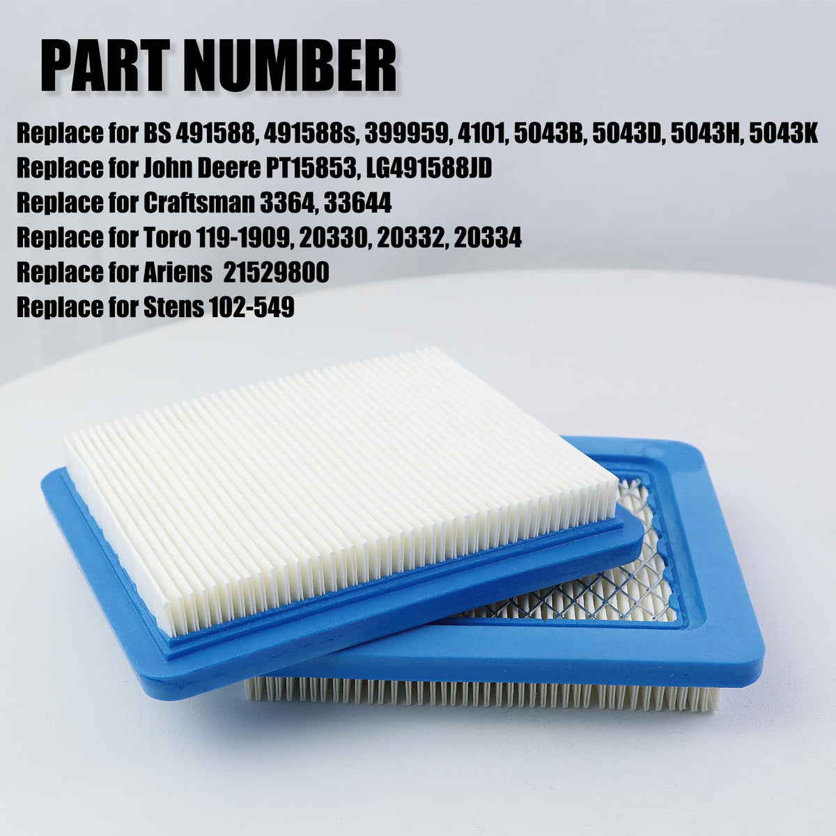 WOTIAN 491588s air filter series fit for 625-675-725e engines.
