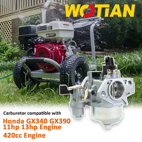 WOTIAN carburetor compatible with GX340 and GX420 engines.
