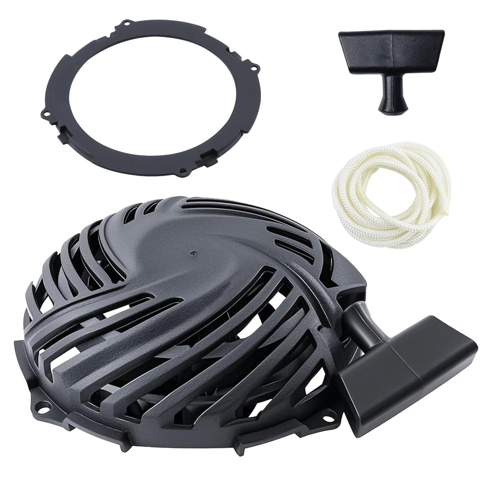 WOTIAN pull-starter assembly front view for Briggs Stratton engines, highlighting durability.