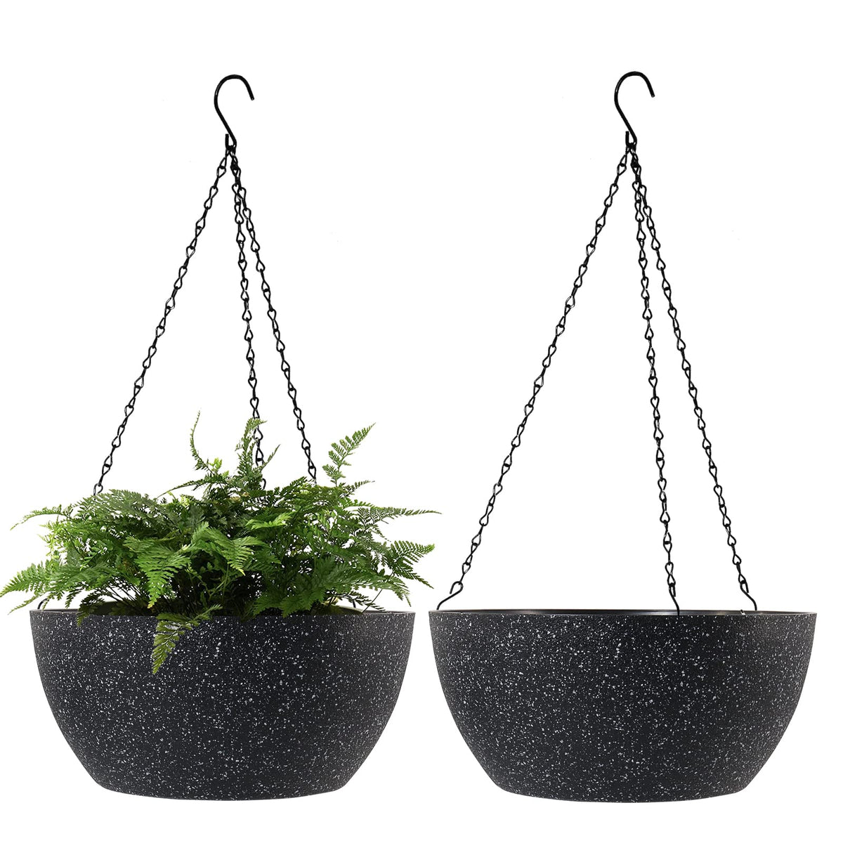 WOUSIWER 13-inch hanging planter with drainage holes for healthy indoor plants