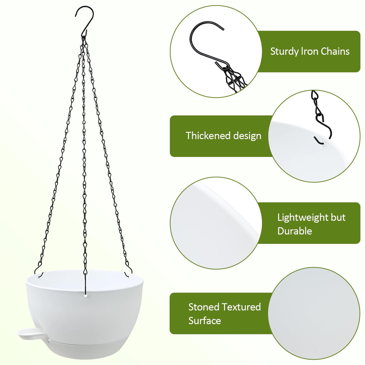 WOUSIWER two-pack indoor outdoor use suits balconies and patios.