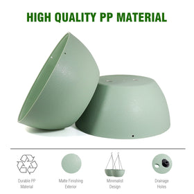 WOUSIWER hanging planter breathable plastic closeup showcases lightweight durability