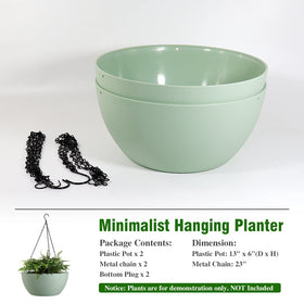 WOUSIWER hanging planter drainage holes plugs illustrate water control for healthy plants