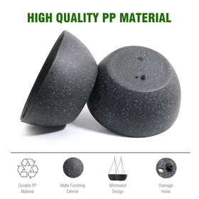 WOUSIWER lightweight plastic hanging planter for quick, easy installation