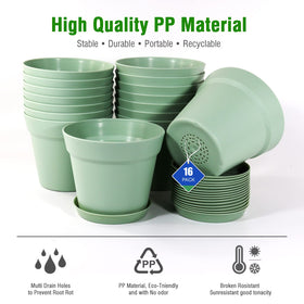 WOUSIWER planters feature a matte finish for a modern look