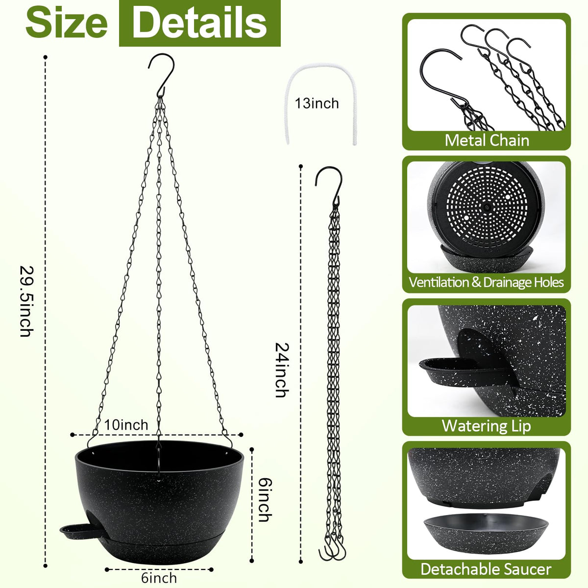 Removable reservoir tray stores moisture to nourish plants for days.