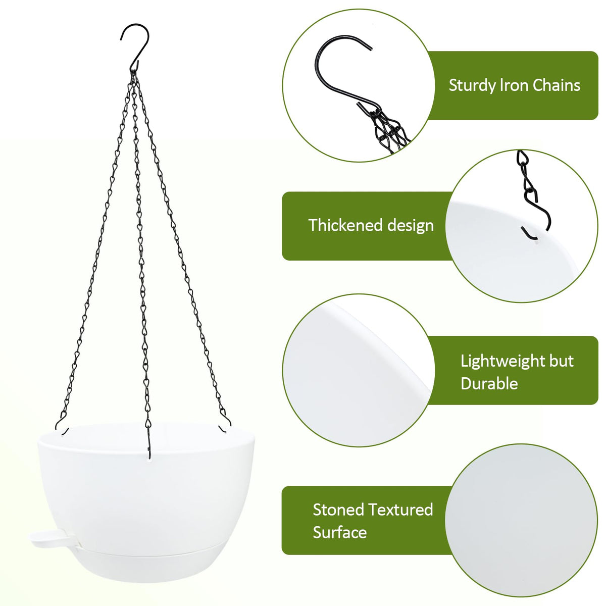 WOUSIWER removable water reservoir tray stores moisture for up to 14 days