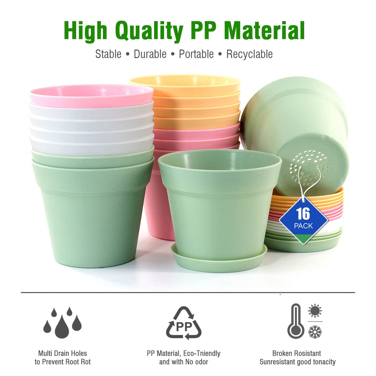 WOUSIWER saucers catch excess water and protect surfaces
