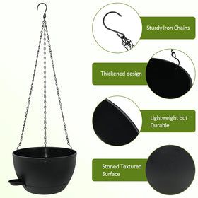 WOUSIWER outdoor-ready planter setup on patio provides stylish greenery with minimal maintenance