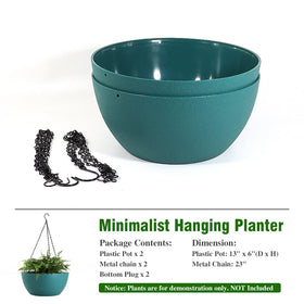 WOUSIWER weather-resistant planter resists sun and cold for year-round use.