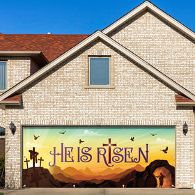 WovWeave Easter banner made of durable polyester material