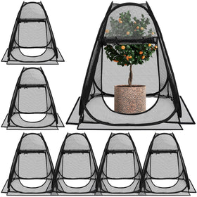 Wowangce garden net cover with zip-entry protects crops from birds.