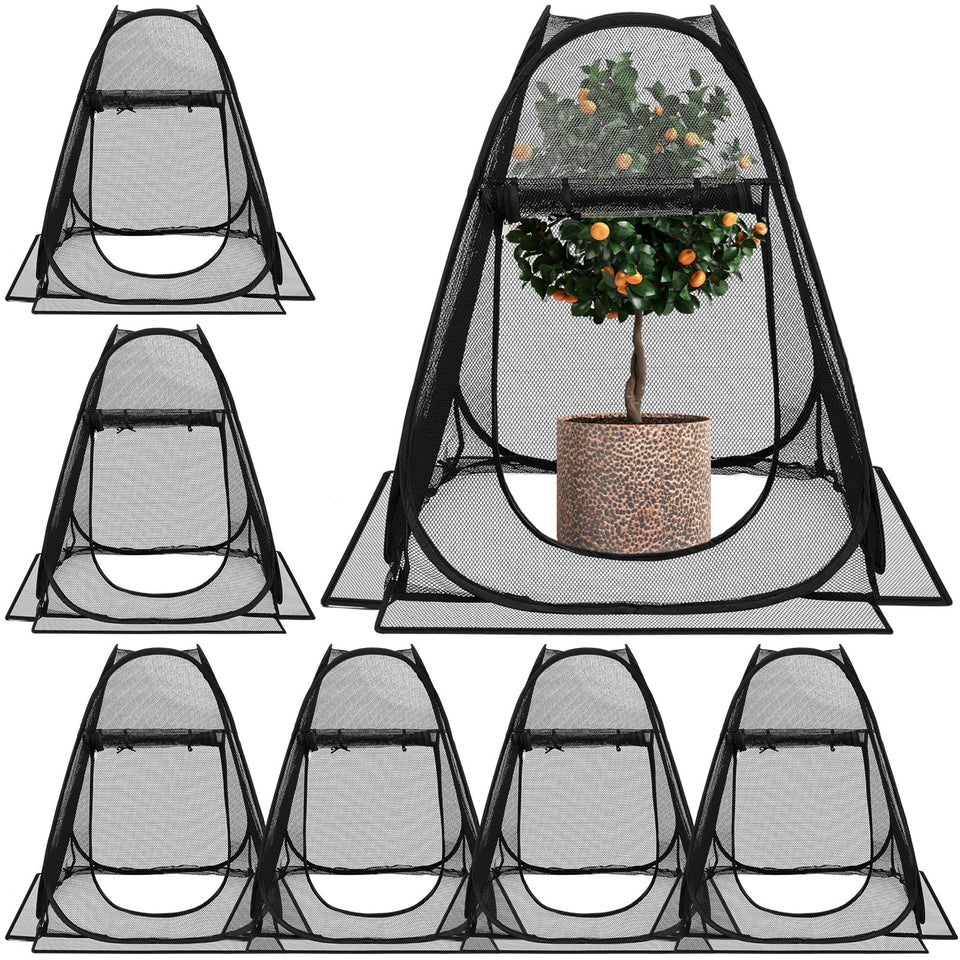 Wowangce garden net cover with zip-entry protects crops from birds.