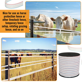 Wowangce high-visibility fence tape enhances safety by making the fence easy to spot.