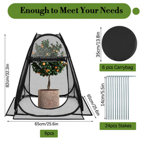 Wowangce pop-up plant protector showcases easy setup and portability.