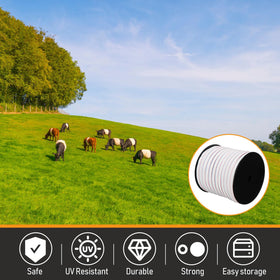Wowangce portable semi-permanent fencing ideal for portable paddocks.