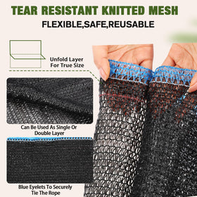 Wowangce HDPE material delivers durable shade netting for harsh weather and long-term use.
