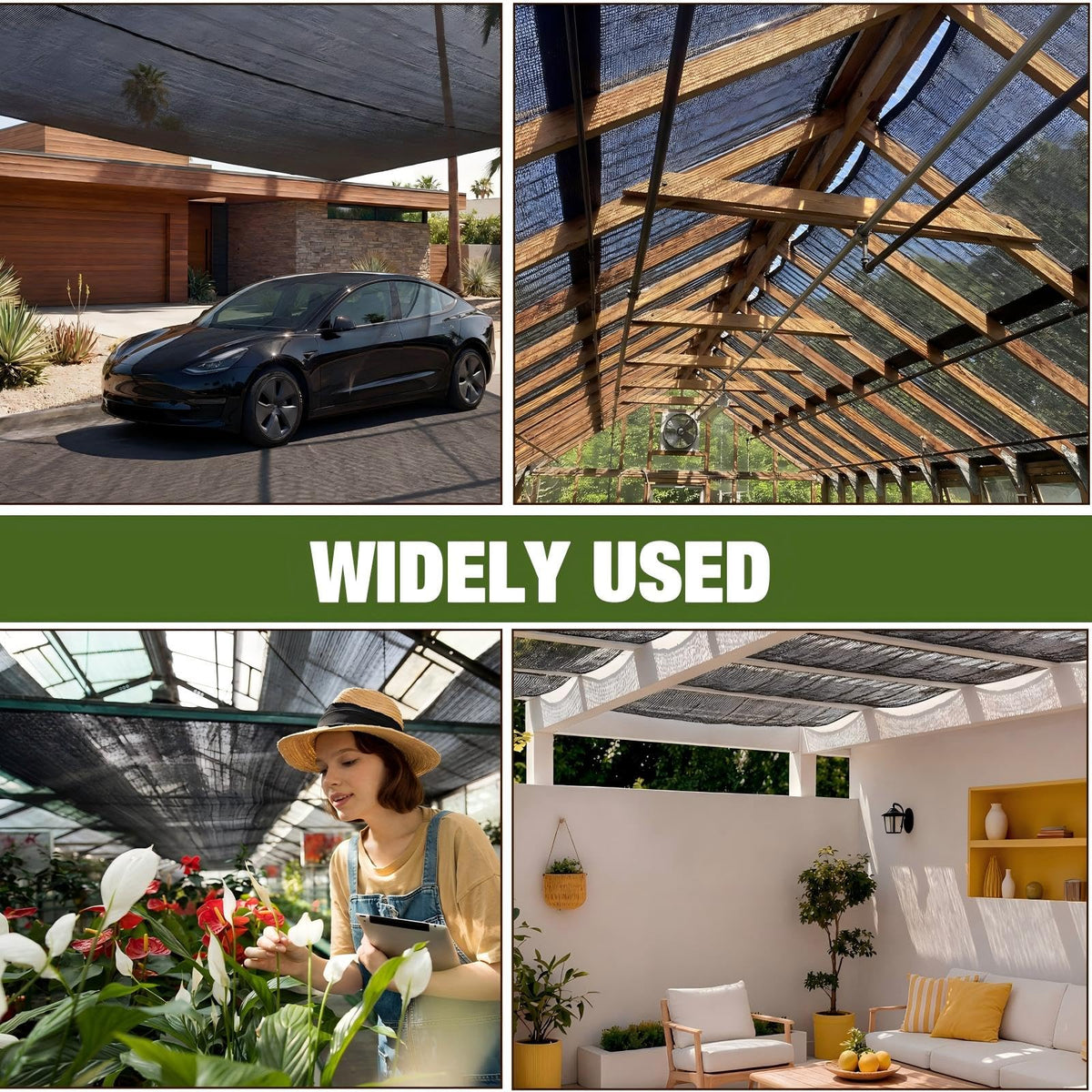 Wowangce shade cloth offers easy-cutting edges for quick, fray-free installations.