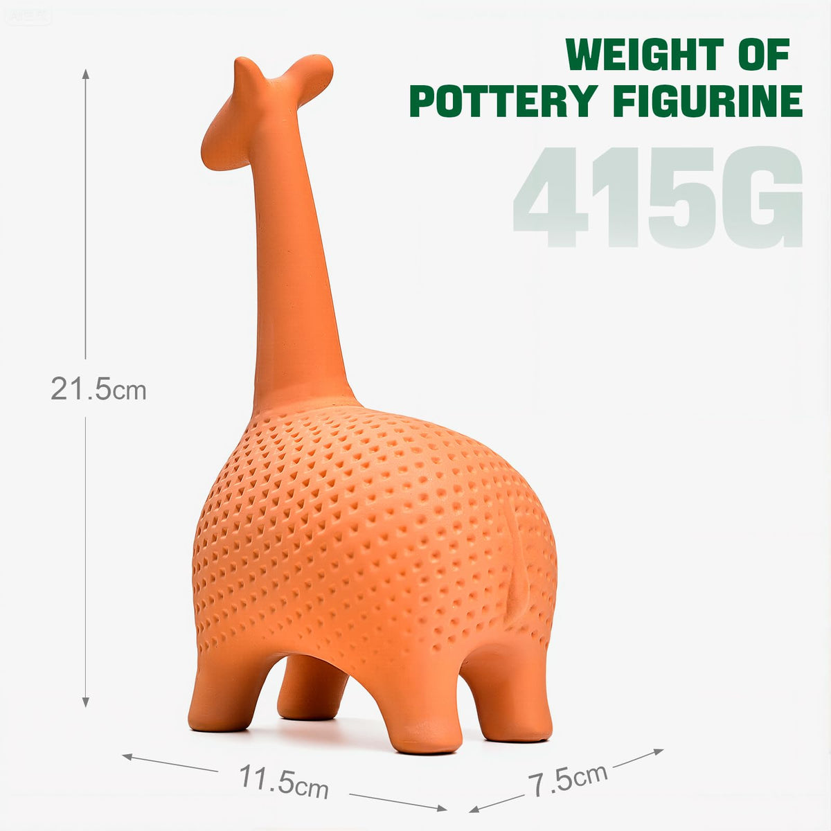 WOWMVP giraffe planter side view highlights compact design for small spaces