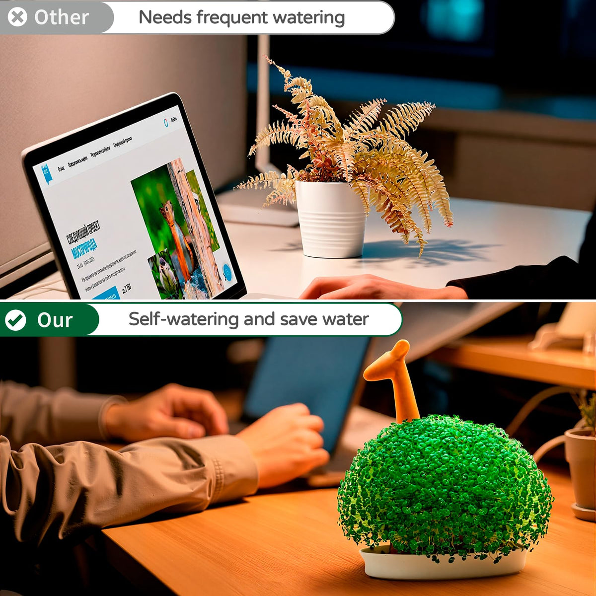 WOWMVP office desk decor setup enhances workspace ambiance with playful charm