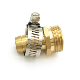 Wowoda stainless steel clamp highlights durable, leak-proof garden hose repairs.