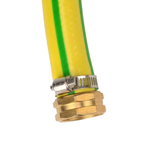 Wowoda outdoor faucet to hose setup showing easy installation and reliable grip.