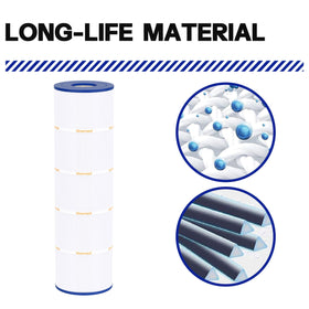 Wowreed reusable filter with solid end caps suits durable pool maintenance.