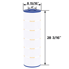 Wowreed pool filter body close-up highlighting durable diameter and seal