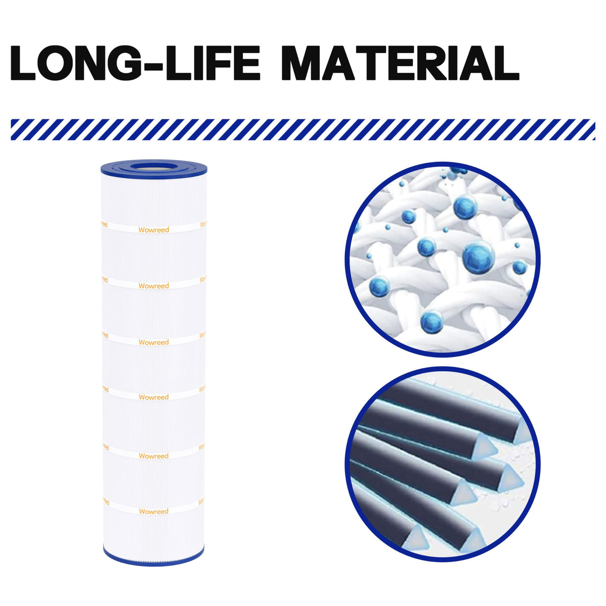Wowreed pool filter compatible with R0462400 OEM for easy replacement.